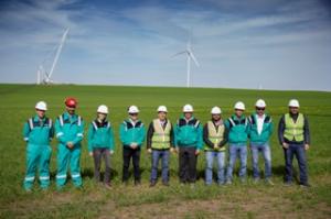 La obra de los parques eólicos Los Teros vuelve a operar